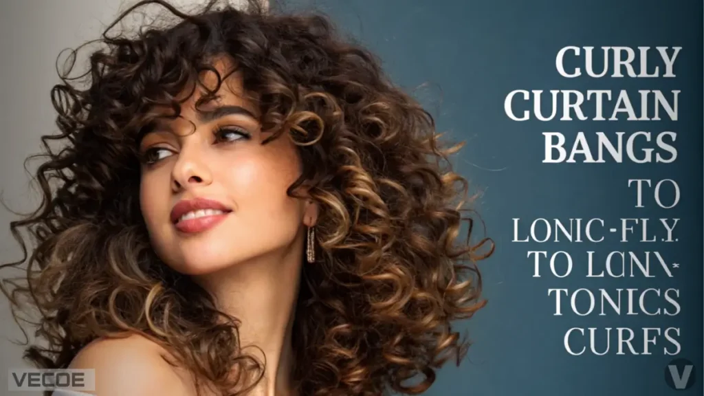 Curly Curtain Bangs A Chic Addition to Long Curly Hairstyles