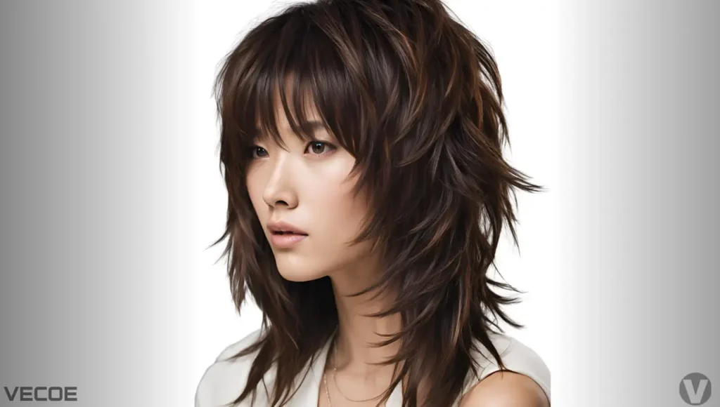 korean layered shag hair cut